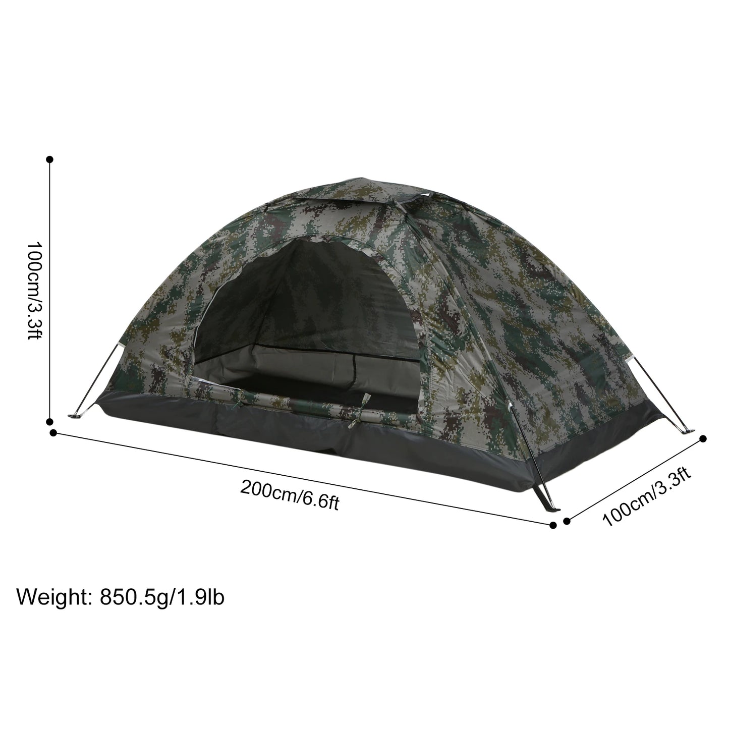 1-2 Person Ultralight Tent (Camo)