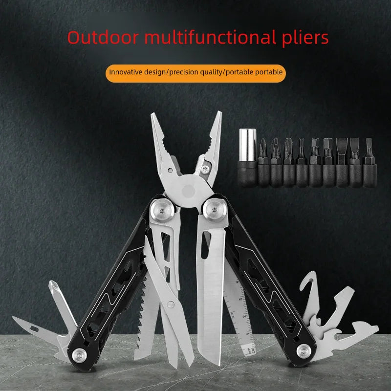 DL30 Hand Tools Multi-tool Pliers Set Tactical Multitool Edc Camping and Hunting Multifunctional Folding Knife, Gifts for Men