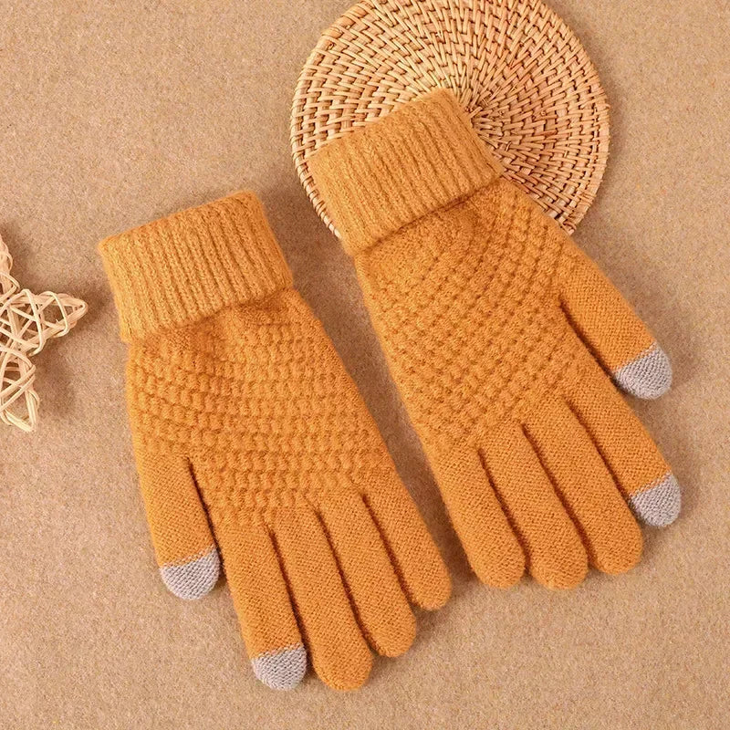 Wool Full Finger Outdoor Gloves (Touch screen compatible)