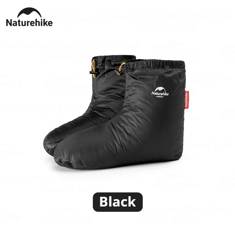 Naturehike Down Camp Shoes Duck Down Goose Down Foot Cover Winter Warm Ultralight Boots Windproof Waterproof Socks 0°C~-15°C