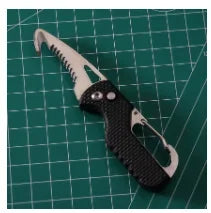 Outdoor Camping Portable Folding Knife Express Package Knife Gift Keychain Serrated Hook Knife Carry-on Survival Tool Box