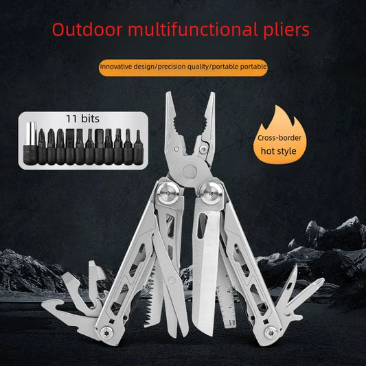 DL30 Hand Tools Multi-tool Pliers Set Tactical Multitool Edc Camping and Hunting Multifunctional Folding Knife, Gifts for Men