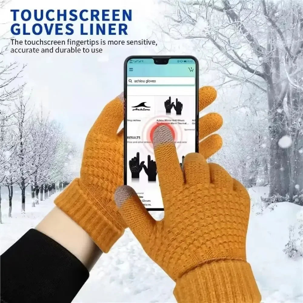 Wool Full Finger Outdoor Gloves (Touch screen compatible)