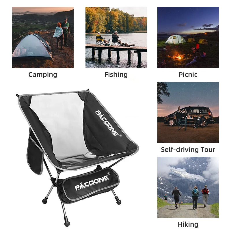 PACOONE Camping Portable Folding Chair