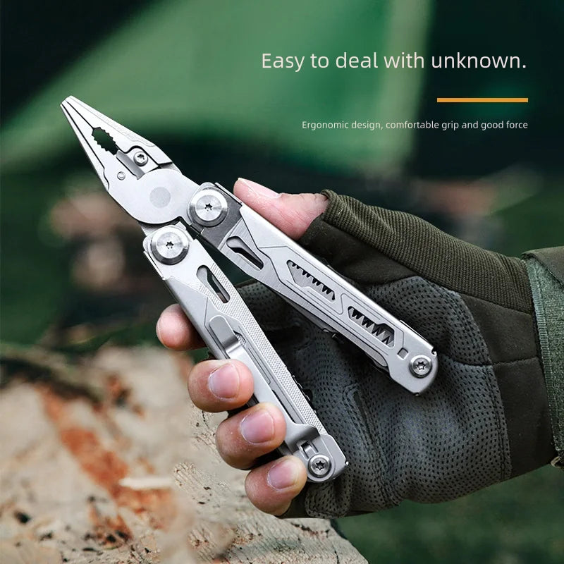 DL30 Hand Tools Multi-tool Pliers Set Tactical Multitool Edc Camping and Hunting Multifunctional Folding Knife, Gifts for Men