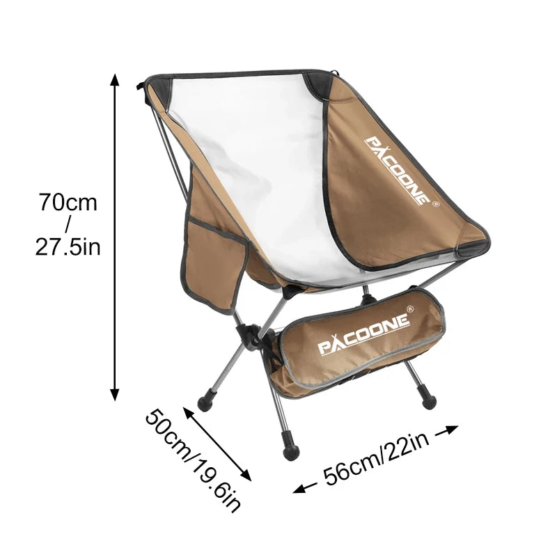 PACOONE Camping Portable Folding Chair