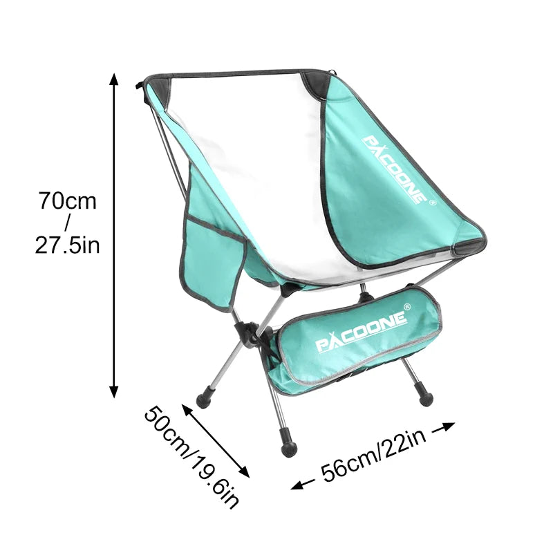 PACOONE Camping Portable Folding Chair