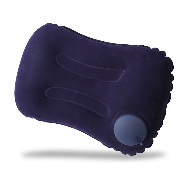 Portable Comfortable Inflatable Pillow, Camping Pillow, Pool Pillow, Ultra Soft Car Pillow for Neck and Lumbar Support