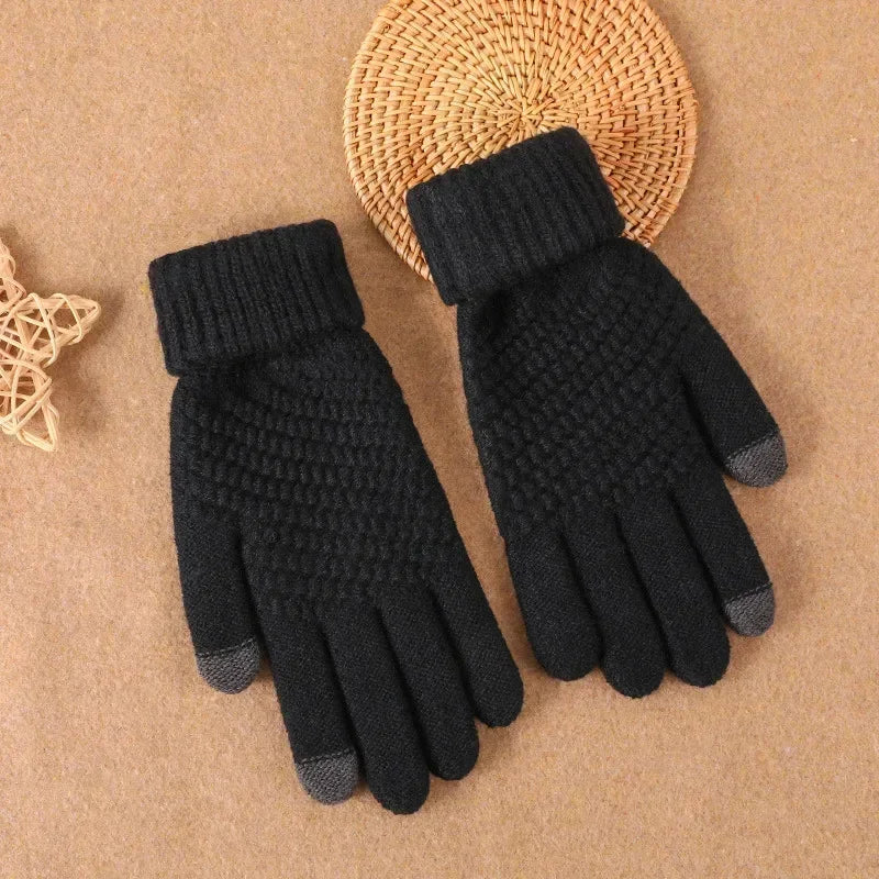 Wool Full Finger Outdoor Gloves (Touch screen compatible)