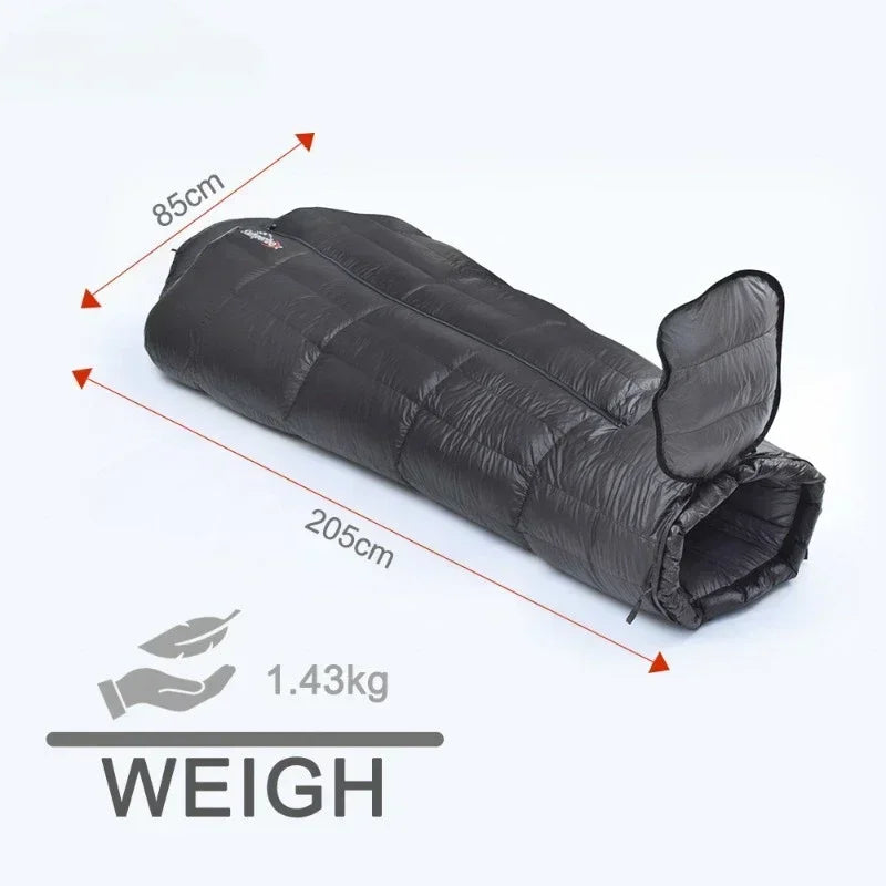 Winter Sleeping Bag Camping Oversized Down Sleeping Bag Cold-resistant -25 ℃ Warm Outdoor Ultra-light Camping Mat