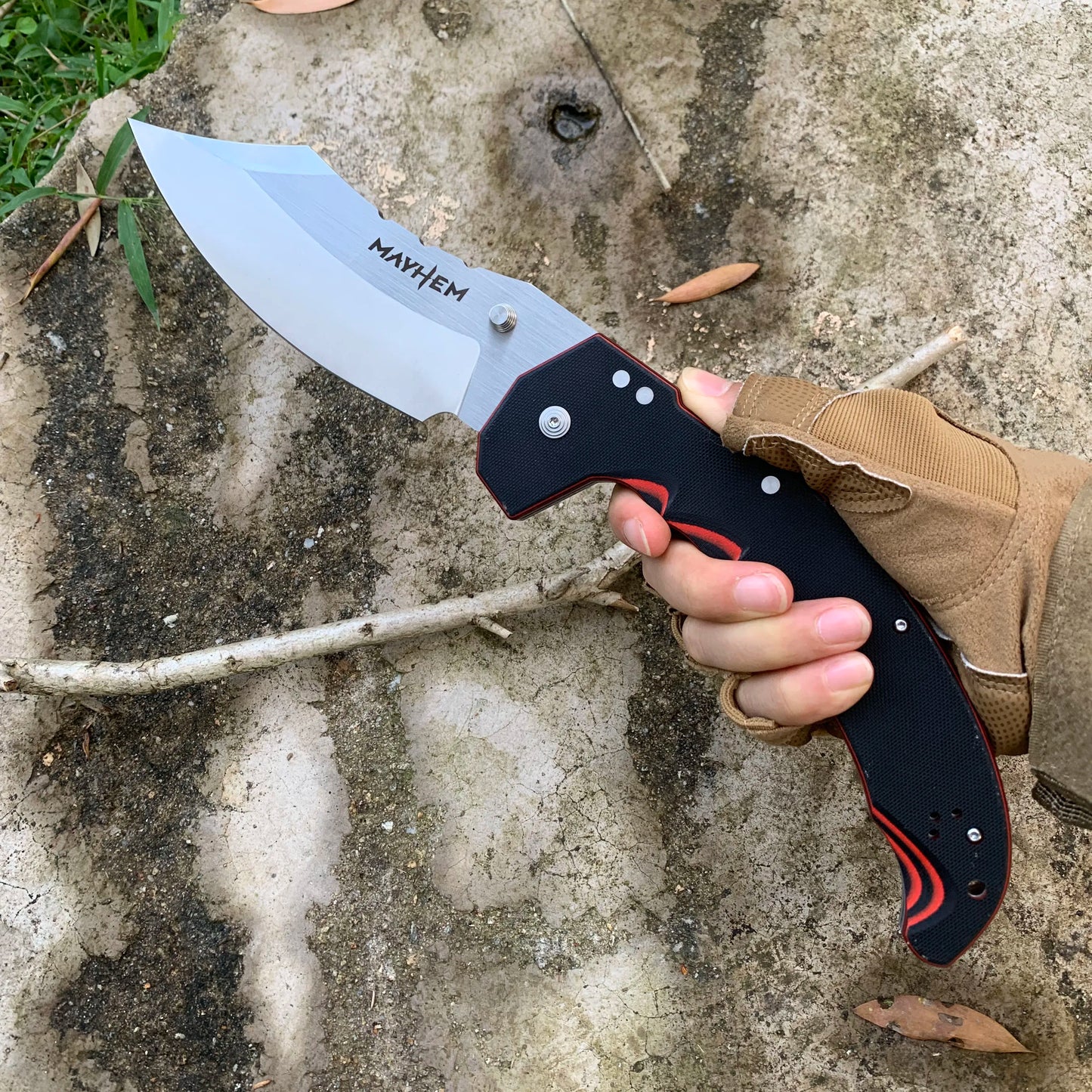 High hardness Cold Large Camping Tactical Hunting Knife AUS10A Blade Outdoor Folding Survival Tools For Men Jungle combat Knives