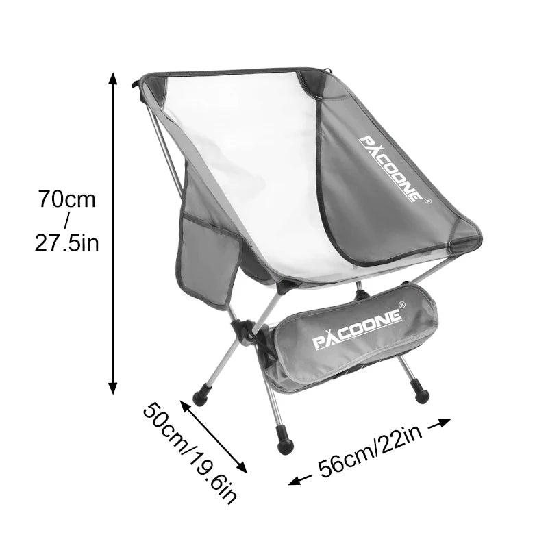 PACOONE Camping Portable Folding Chair