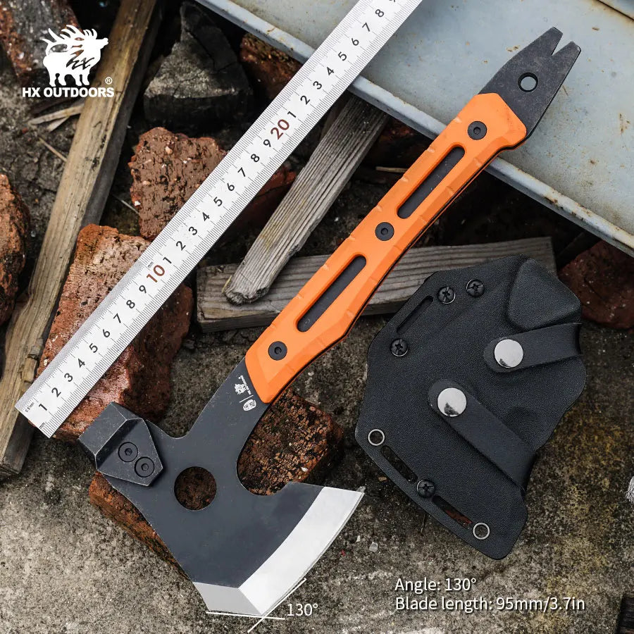 HX OUTDOORS Tactical Survival Axe ,Multi Tool Emergency Gear Tourist AX Tactical Axe Portable Tomahawk Wild Camping Hatchet Tool