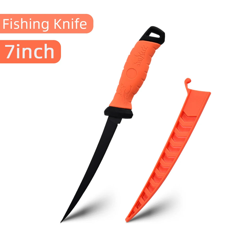 Fish Fillet Knife 5/6/7Inche Professional Fishing Fillet Knife Set Stainless Steel Blade in Corrosion Resistant Coating