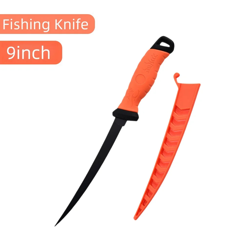 Fish Fillet Knife 5/6/7Inche Professional Fishing Fillet Knife Set Stainless Steel Blade in Corrosion Resistant Coating