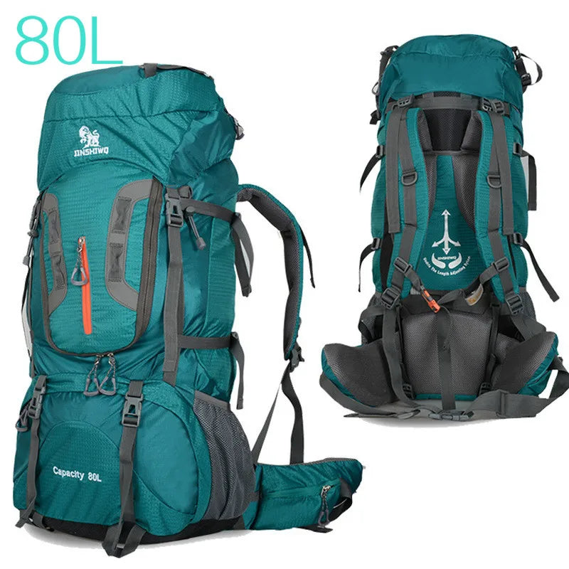 Camping Hiking Backpacks Big Outdoor Bag Backpack Nylon Superlight Sport Travel Bag Aluminum Alloy Support  80L