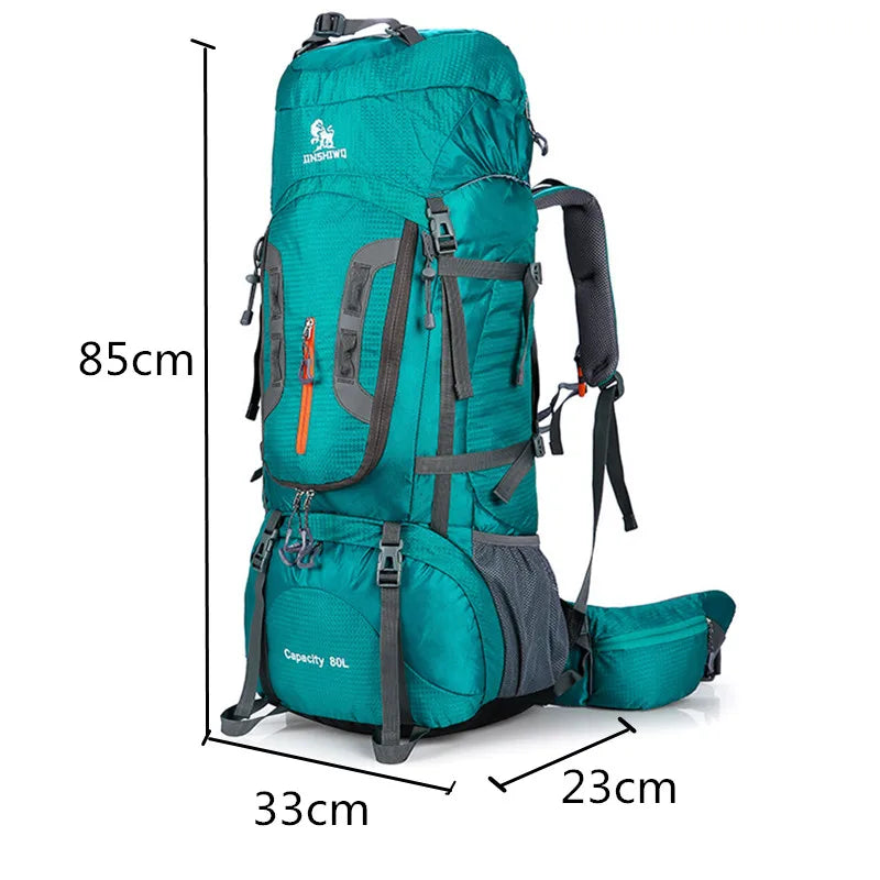 Camping Hiking Backpacks Big Outdoor Bag Backpack Nylon Superlight Sport Travel Bag Aluminum Alloy Support  80L