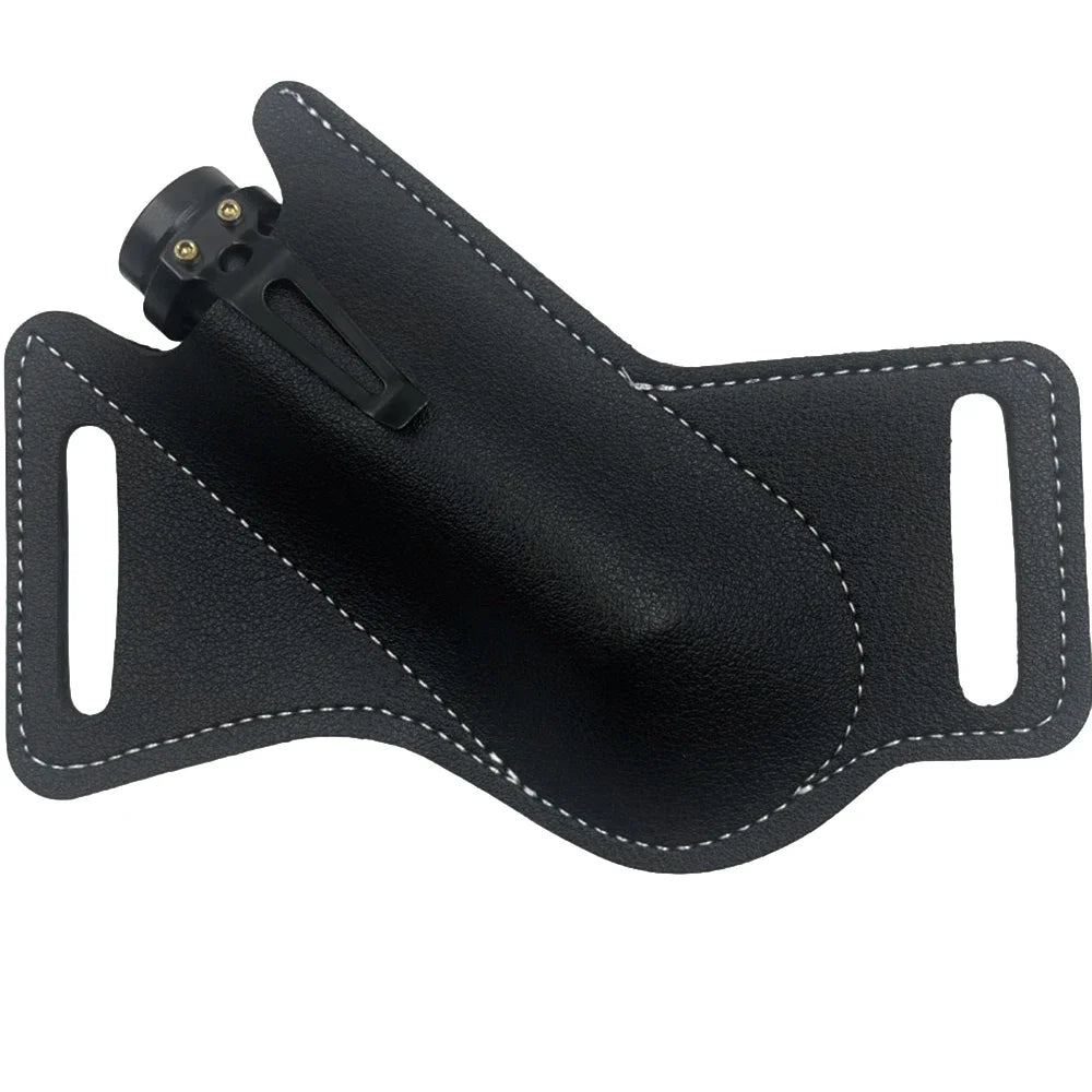 Sheath Holster Pocket Hunt Leather Sheath Holder Belt Loop Case Flashlight Case Fold Knife Tool Camp Outdoor Carry