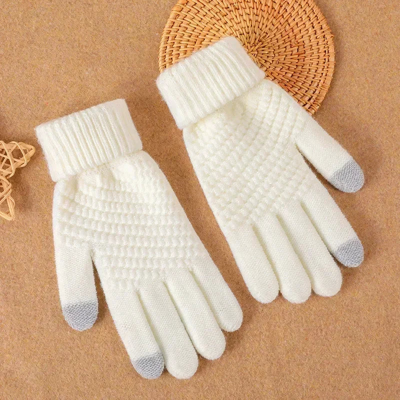 Wool Full Finger Outdoor Gloves (Touch screen compatible)