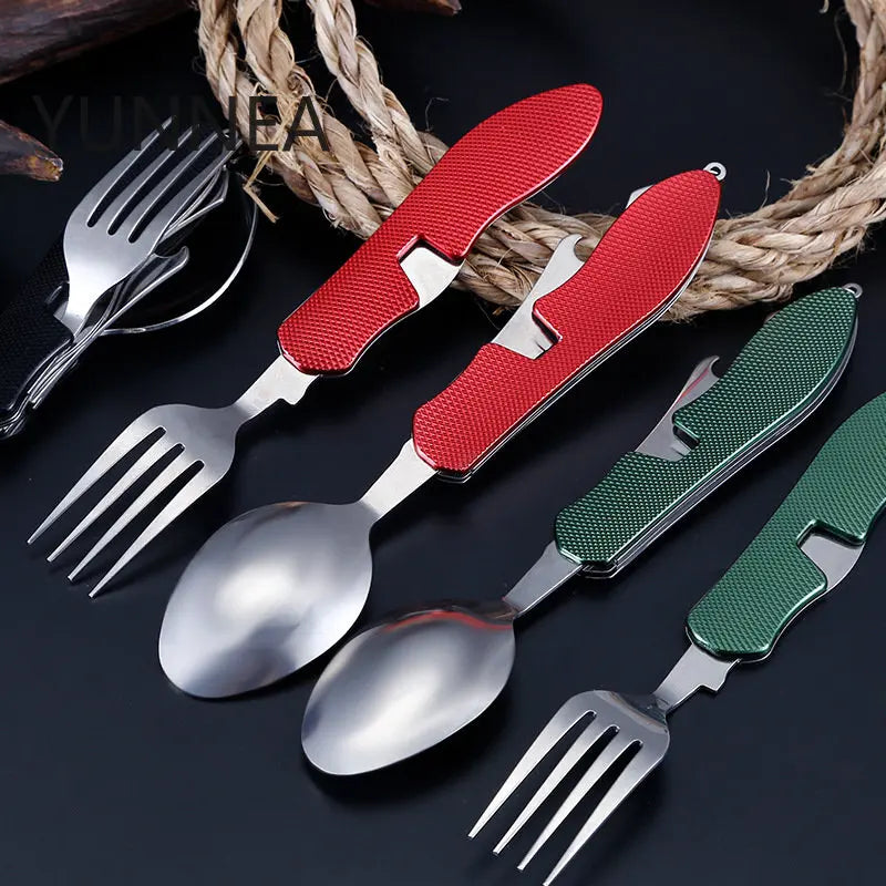 4 In 1 Camping and Outdoor Utensils